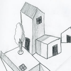 Abstract houses
